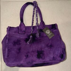 Vince Camuto Purple Tie-Dye Tote